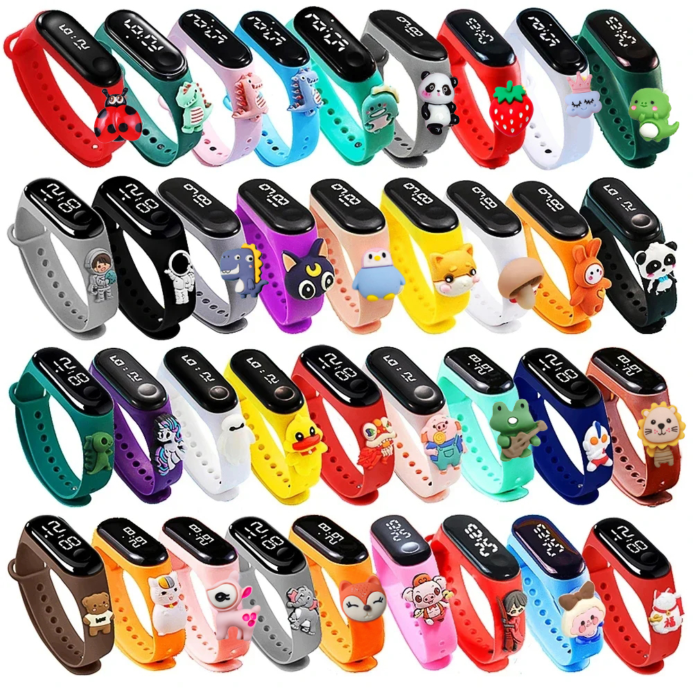 Smartwatch Watches For Kid Girl - Waterproof Children Smart Touch Led Watch