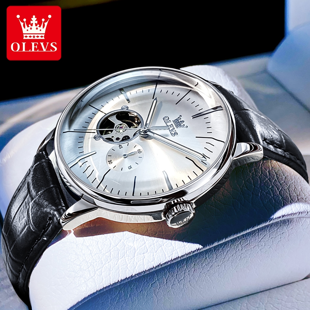 Leather Watch Strap - OLEVS Casual Fashion Men's Watches Leather