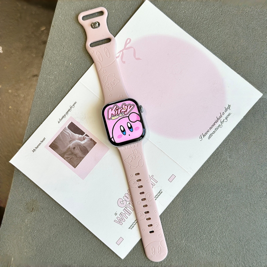 Apple Watch Band - Kawaii Kirby Apple Pink Watch Band