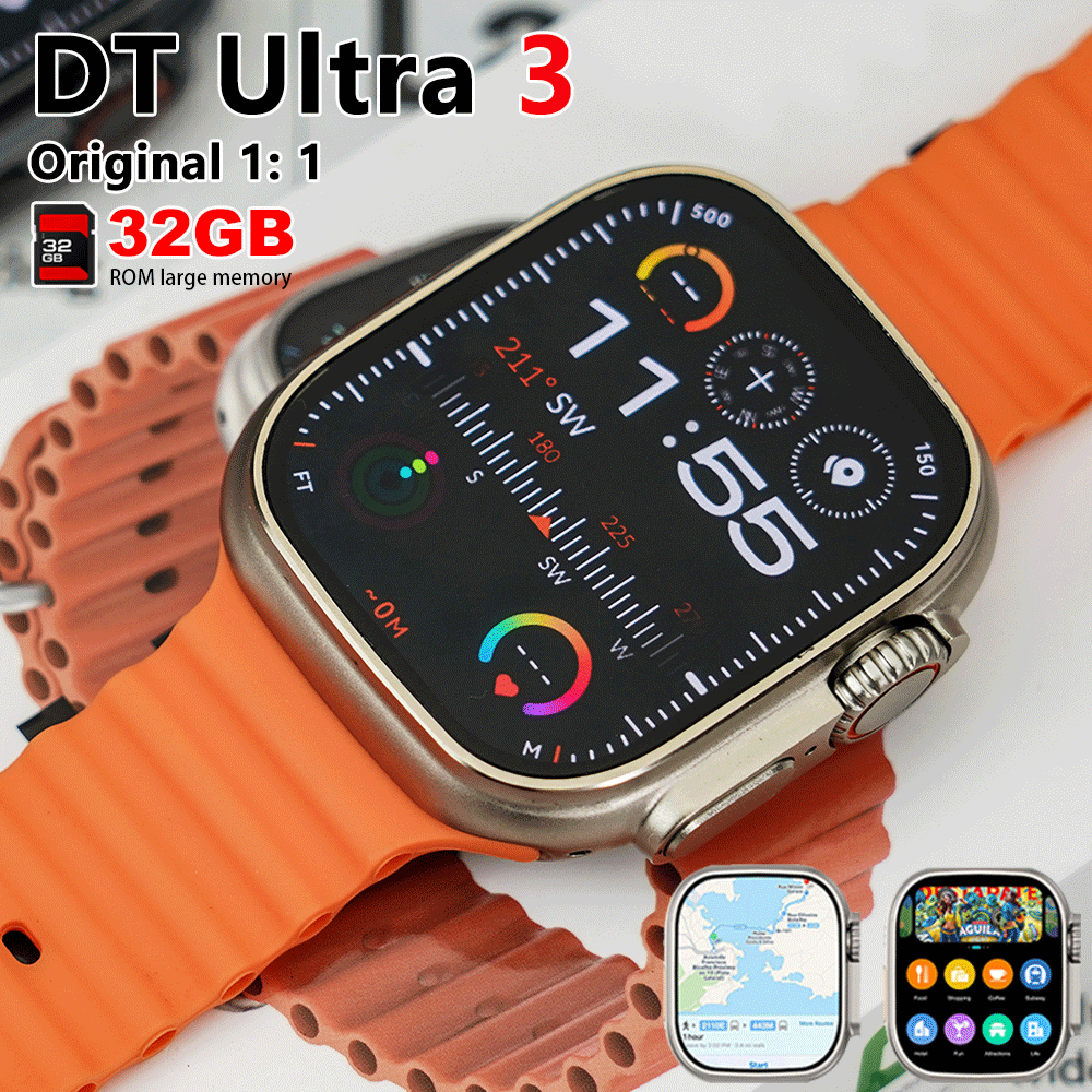 Heart Rate Gps Watch - 2026 New DT Ultra 3 Smart