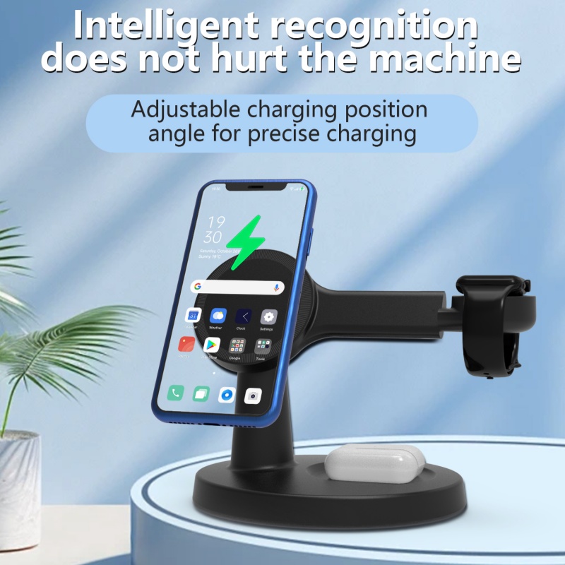 Smartwatch New Watches - New 3-in-1 magnetic wireless charging stand