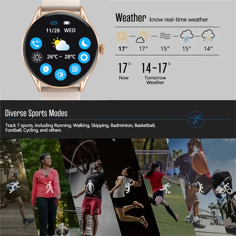 Aiweile AW19 Men Women Smart W - Smartwatch Iphone Watches For Women avaliação e preço