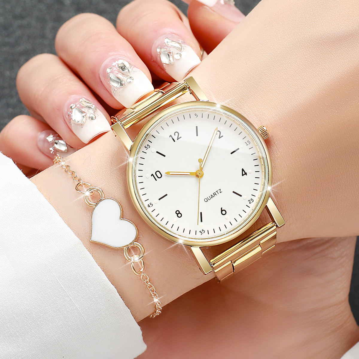 2/4PCS Fashion Arabic Dial Wom - Ladies Fashion Watch avaliação e preço