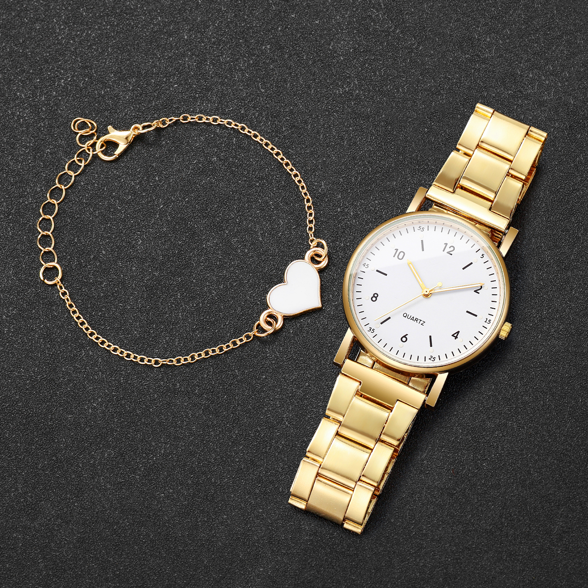 2/4PCS Fashion Arabic Dial Wom - Ladies Fashion Watch avaliação e preço