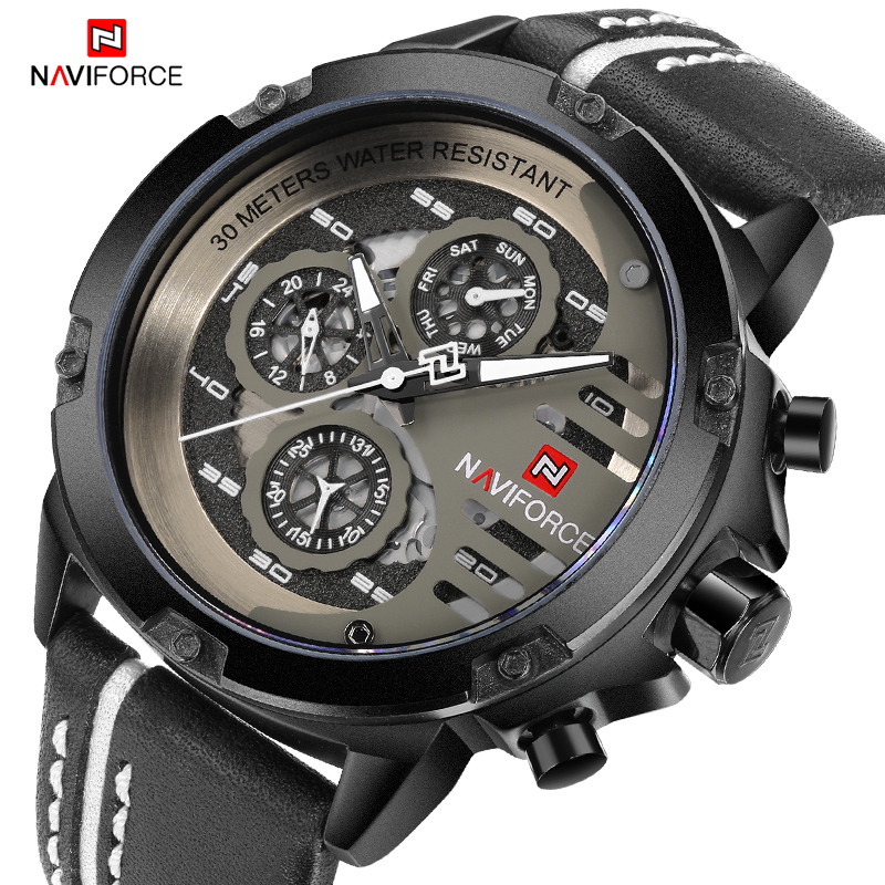 NAVIFORCE New Men's Sports Mil - Smartwatch New Watches avaliação e preço