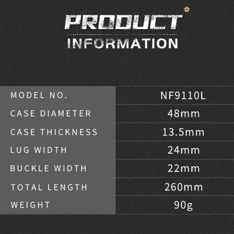 NAVIFORCE New Men's Sports Mil - Smartwatch New Watches avaliação e preço