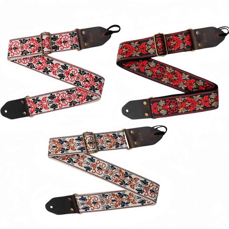 Miwayer Vintage Flowers Guitar - Leather Watch Strap avaliação e preço