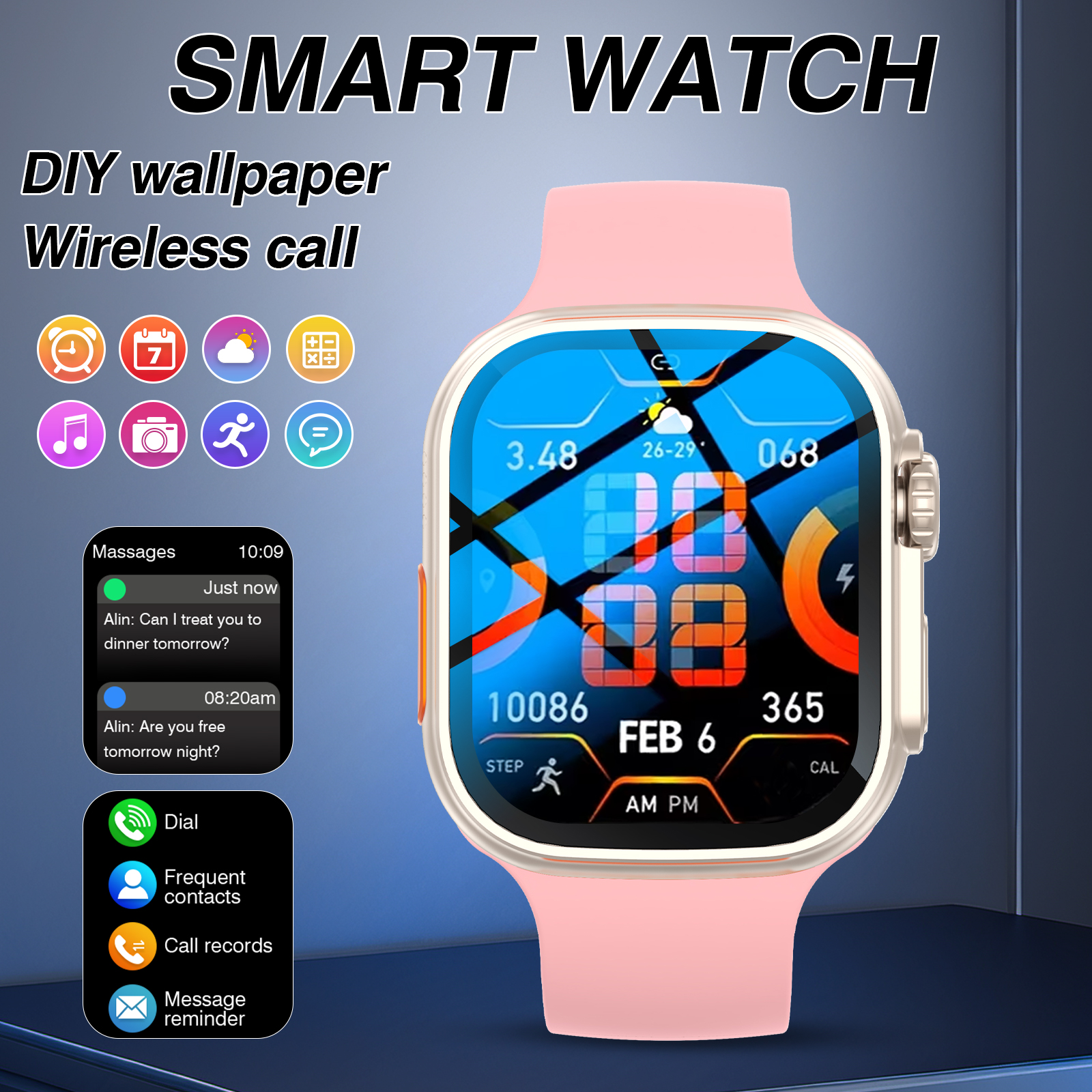 2026 New Smart Watch, HD Large - Smartwatch Iphone Watches For Women avaliação e preço