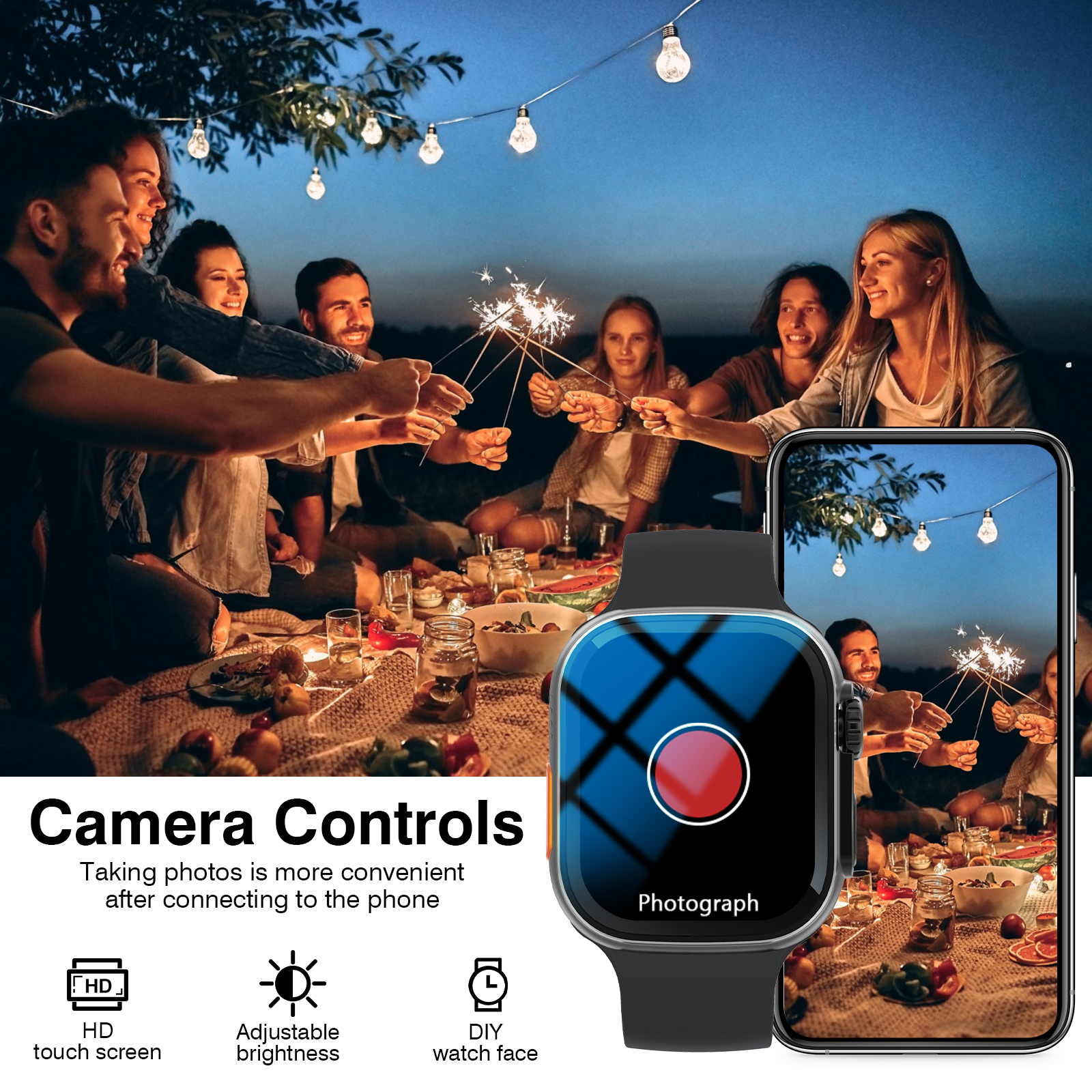2026 New Smart Watch, HD Large - Smartwatch Iphone Watches For Women avaliação e preço