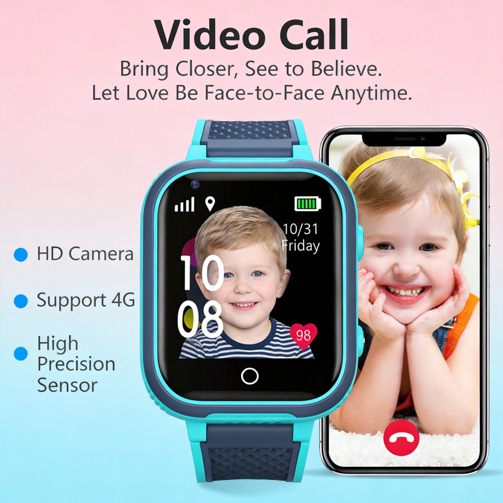 New Smart Watch Kids 4G GPS Tr - Smartwatch Watches Gift For Boys With Gps avaliação e preço