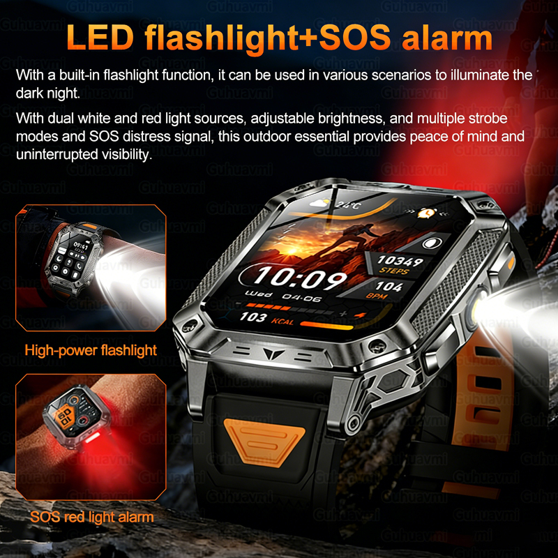 New 1500mAh Military Outdoor S - Heart Rate Gps Watch avaliação e preço