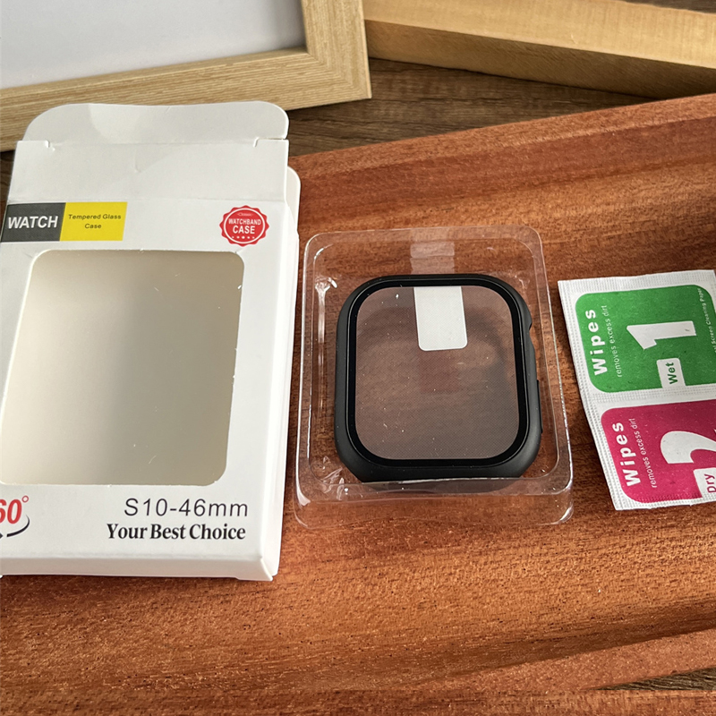 Tempered Glass+Cover For Apple - Smartwatch New Watches avaliação e preço