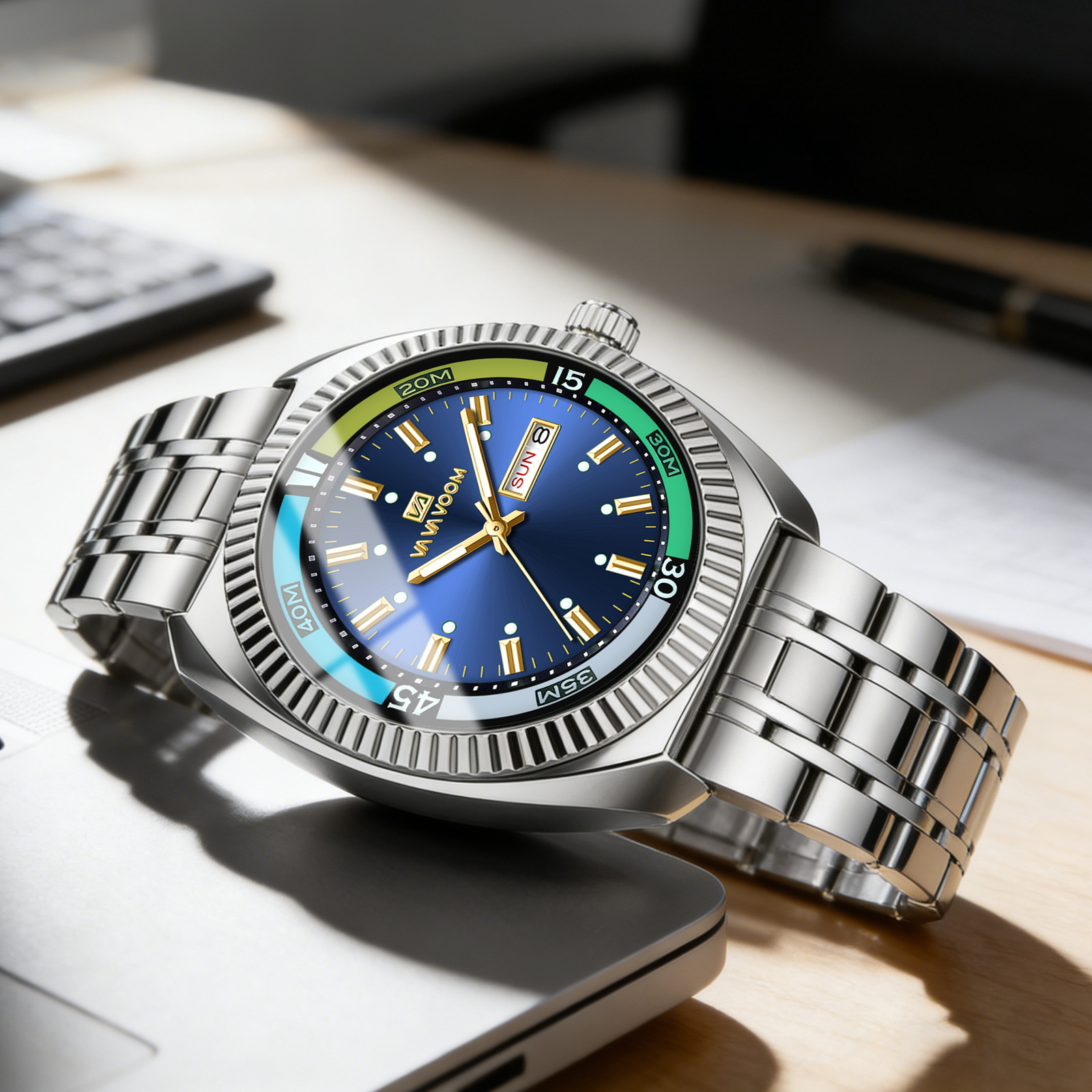New Gear Ring Steel Strip Watc - Smartwatch New Watches avaliação e preço