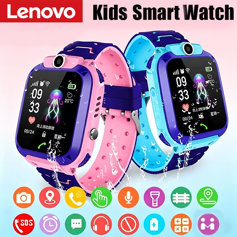 Lenovo Kids SOS GPS Location C - Smartwatch Watches For Kid Girl avaliação e preço