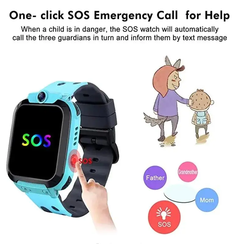 Lenovo Kids SOS GPS Location C - Smartwatch Watches For Kid Girl avaliação e preço