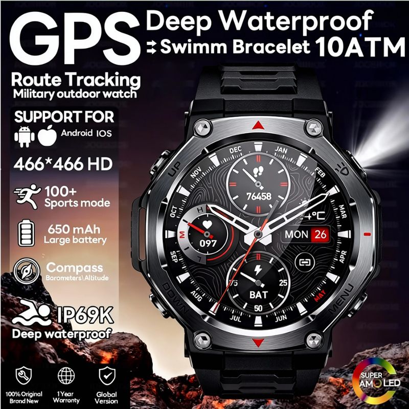 2026 New T-Rex 3 Ultra Outdoor - Heart Rate Gps Watch avaliação e preço