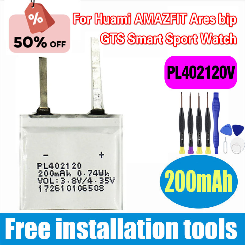 New PL402120V 200mAh Battery f - Smartwatch New Watches avaliação e preço