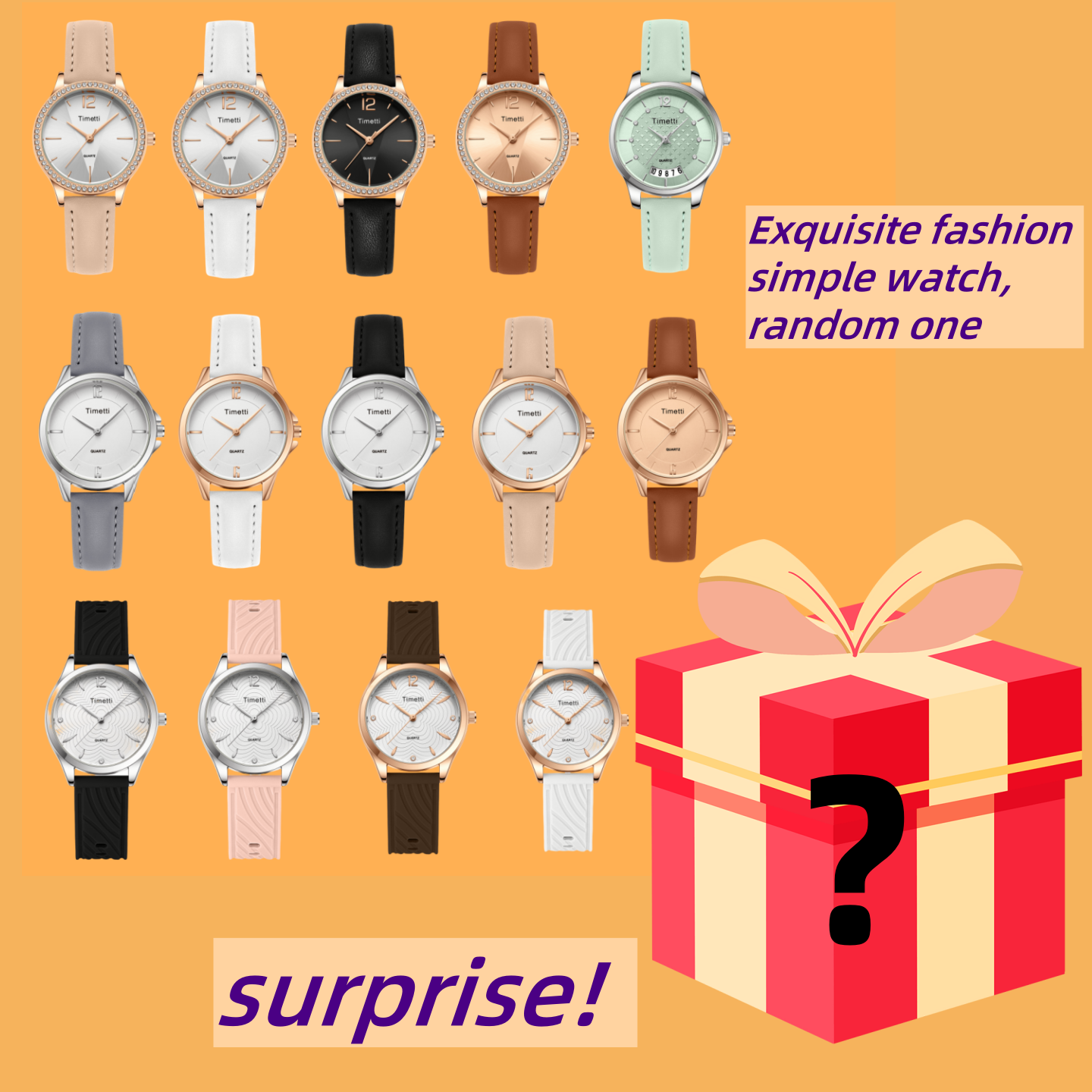 Surprise Mysterious Watch Blin - Leather Watch Strap avaliação e preço