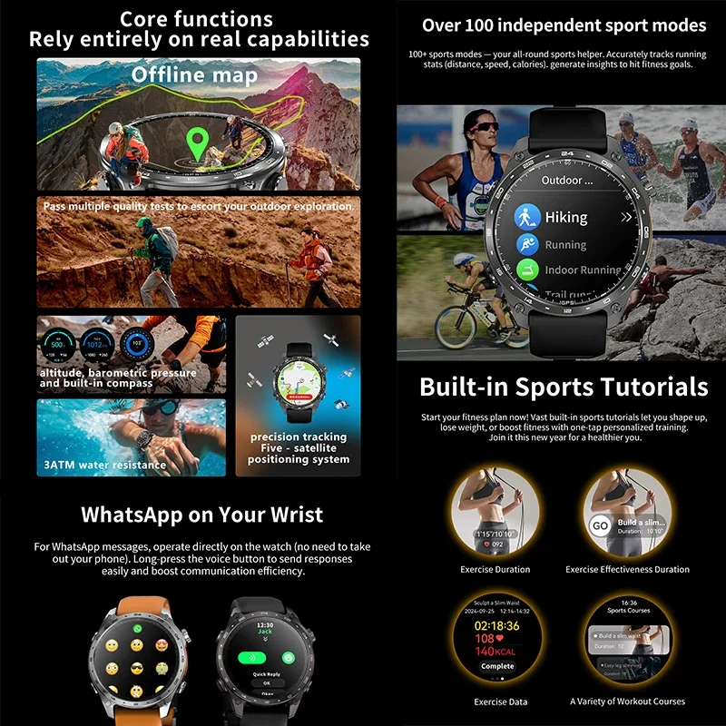 2026 New Men Smart Watch with  - Heart Rate Gps Watch avaliação e preço