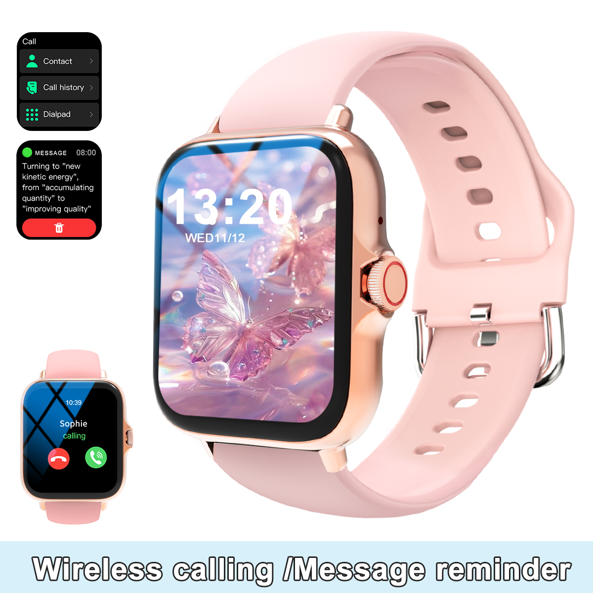 Smart watch, wireless calling  - Smartwatch Iphone Watches For Women avaliação e preço