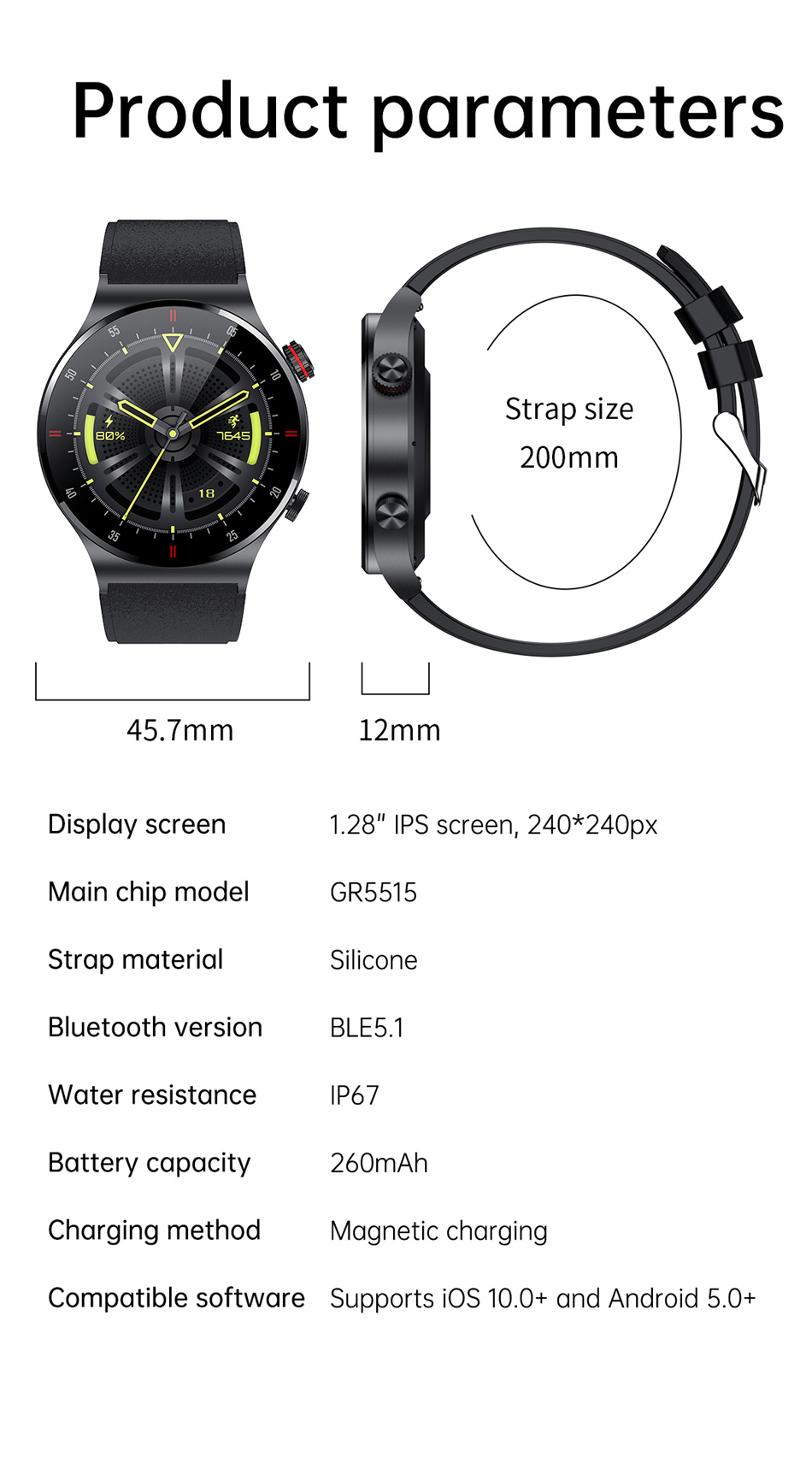 for Samsu  Galax  A52 A41 A40  - Smartwatch Iphone Watches For Women avaliação e preço