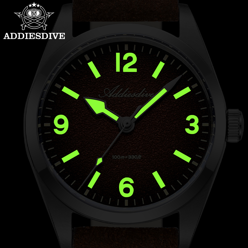ADDIESDIVE 36MM 200M Waterproo - Leather Watch Strap avaliação e preço