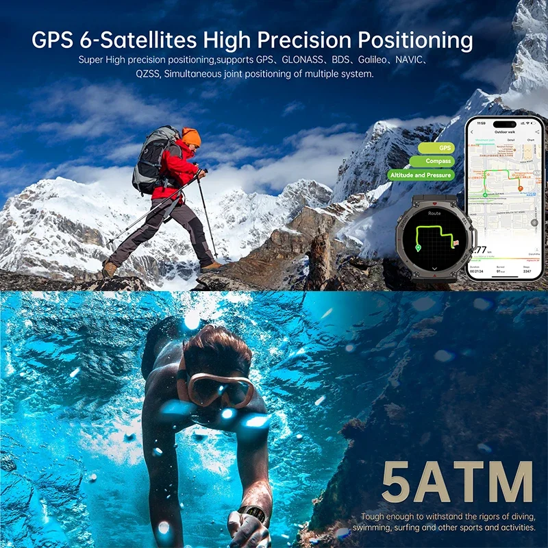 2026 New Military DM58 GPS Sma - Heart Rate Gps Watch avaliação e preço