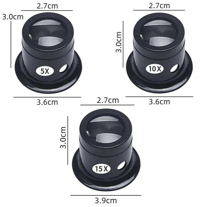 1Set 5X 10X 15X 20X  Magnifyin - Crystal Press Tool avaliação e preço
