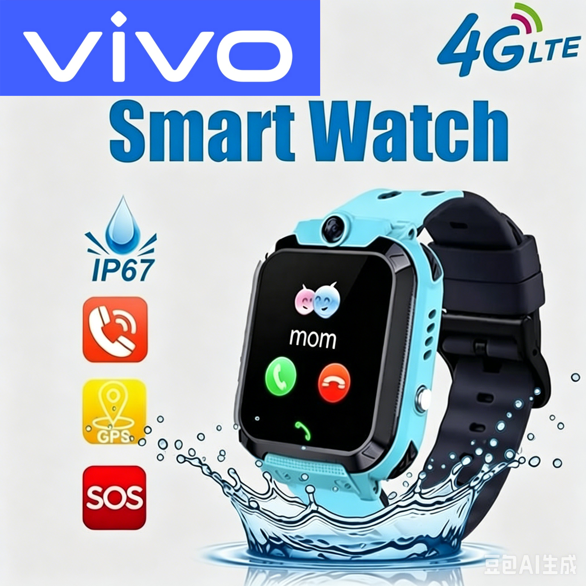 VIVO 4G Kids Smart Watch SOS W - Smartwatch Watches Gift For Boys With Gps avaliação e preço