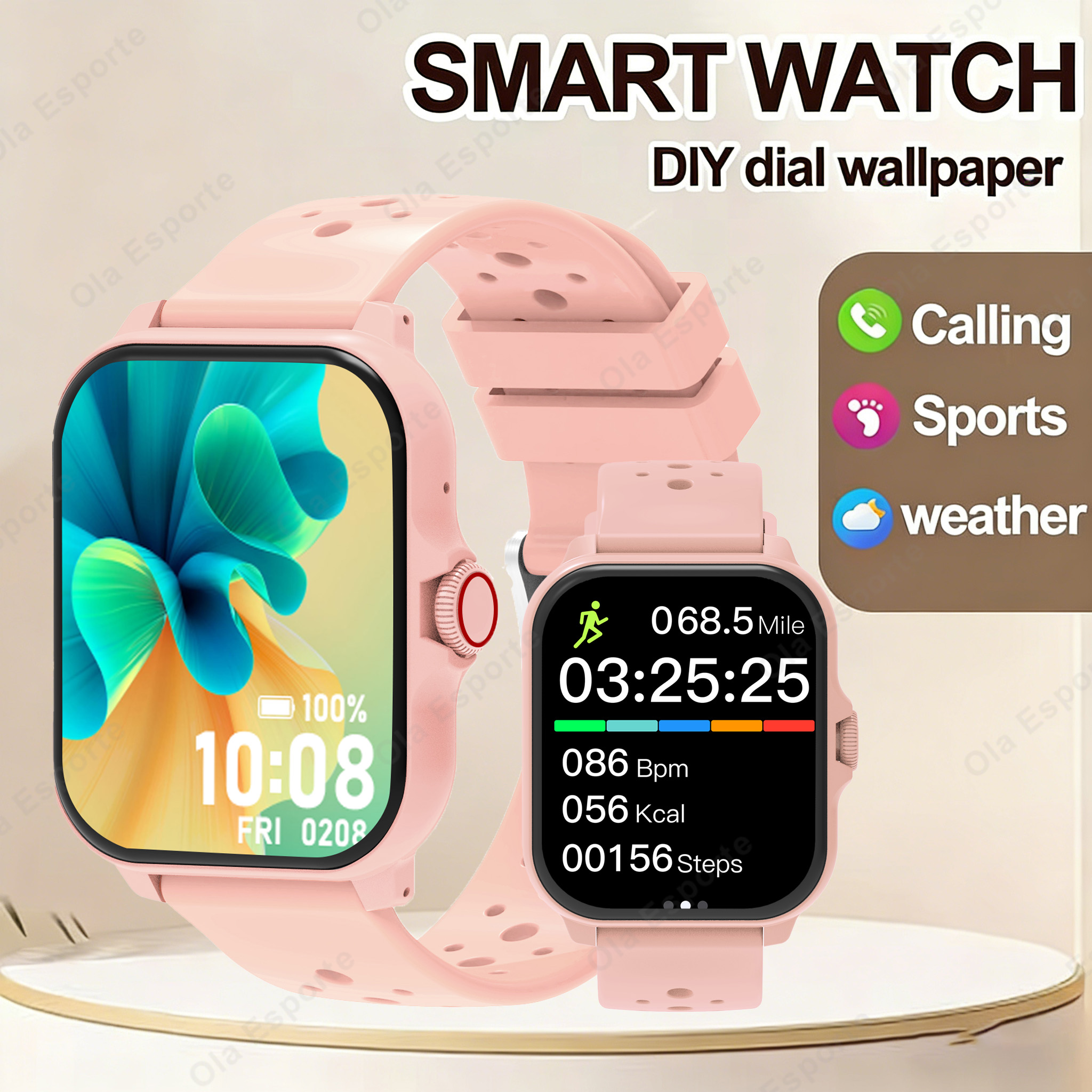 Smart watch, wireless calling  - Smartwatch Iphone Watches For Women avaliação e preço