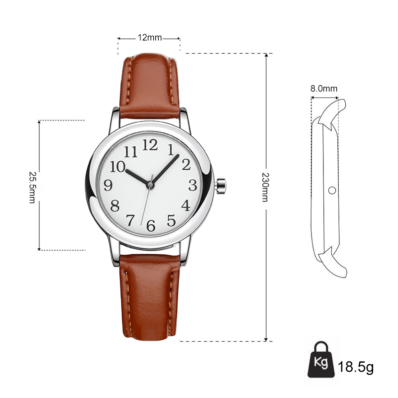 White Strap Slim Custom Women  - Leather Watch Strap avaliação e preço