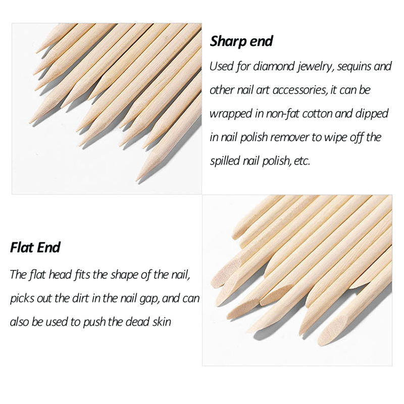 50/100 Pcs/Lot Wood Stick Cuti - Crystal Press Tool avaliação e preço