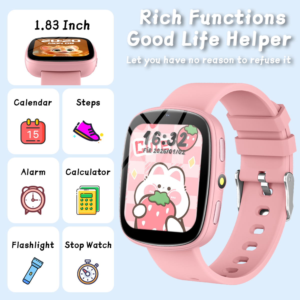 NEW Smart Watch for Children T - Smartwatch Watches For Kid Girl avaliação e preço