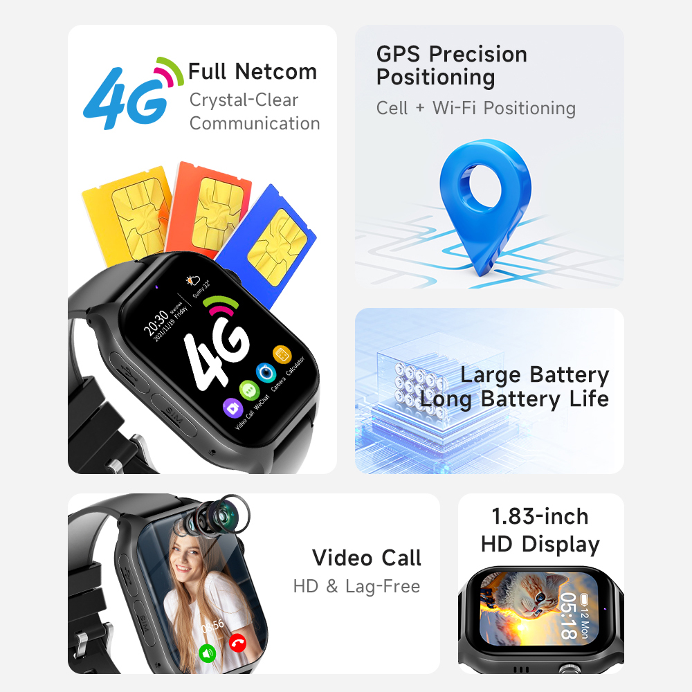 Smart Watches 4G Kids GPS AGPS - Smartwatch Watches Gift For Boys With Gps avaliação e preço