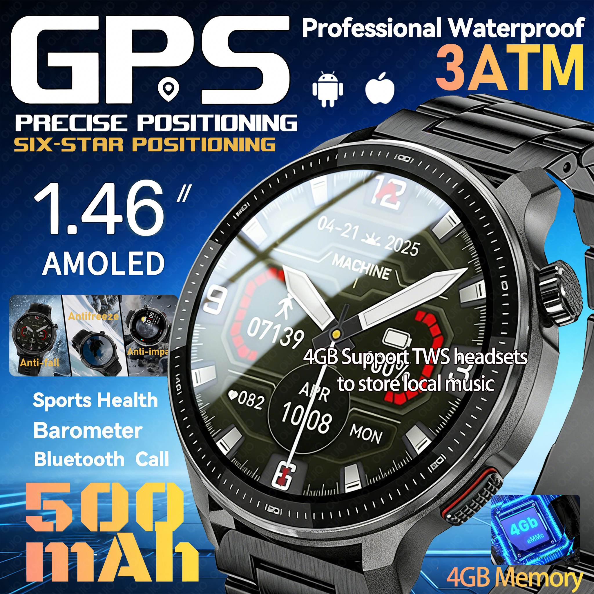 2026 New GPS Smart Watch Super - Heart Rate Gps Watch avaliação e preço