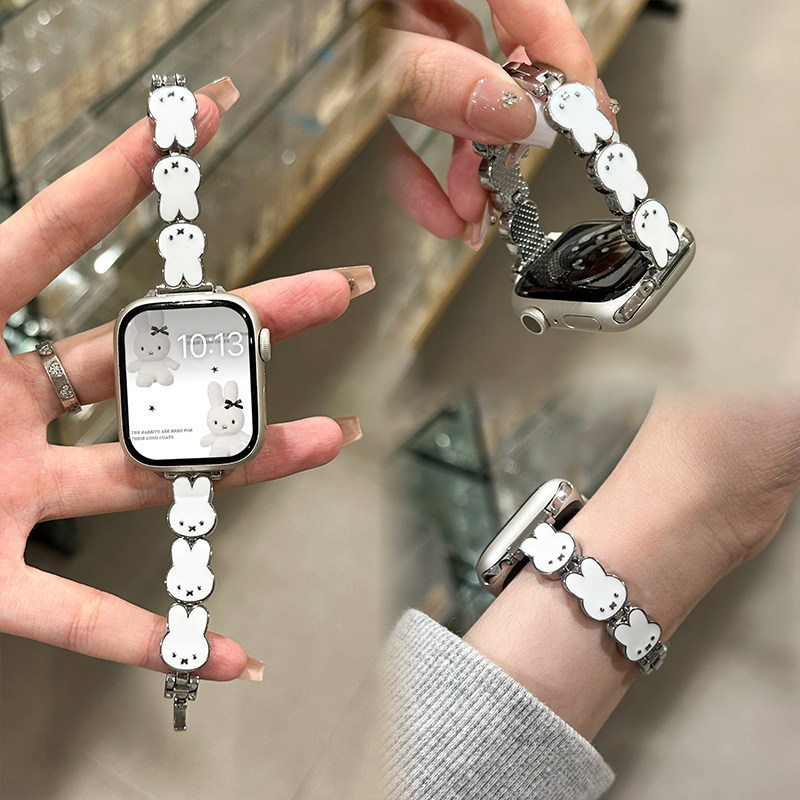 Miffy Rabbit Leather Watch Ban - Apple Watch Band avaliação e preço