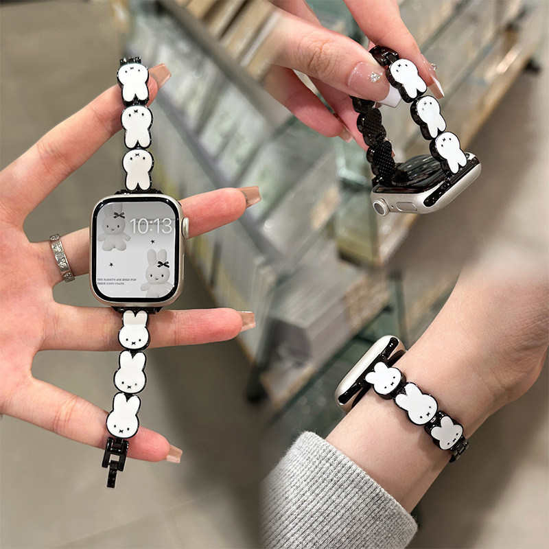 Miffy Rabbit Leather Watch Ban - Apple Watch Band avaliação e preço