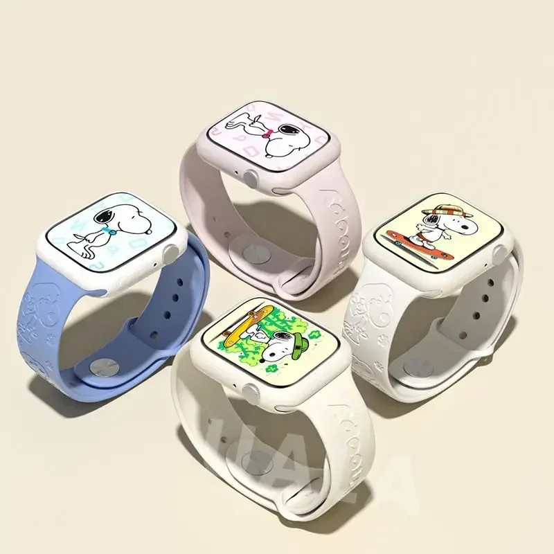 Snoopy iwatch8 watch with appl - Apple Watch Band avaliação e preço