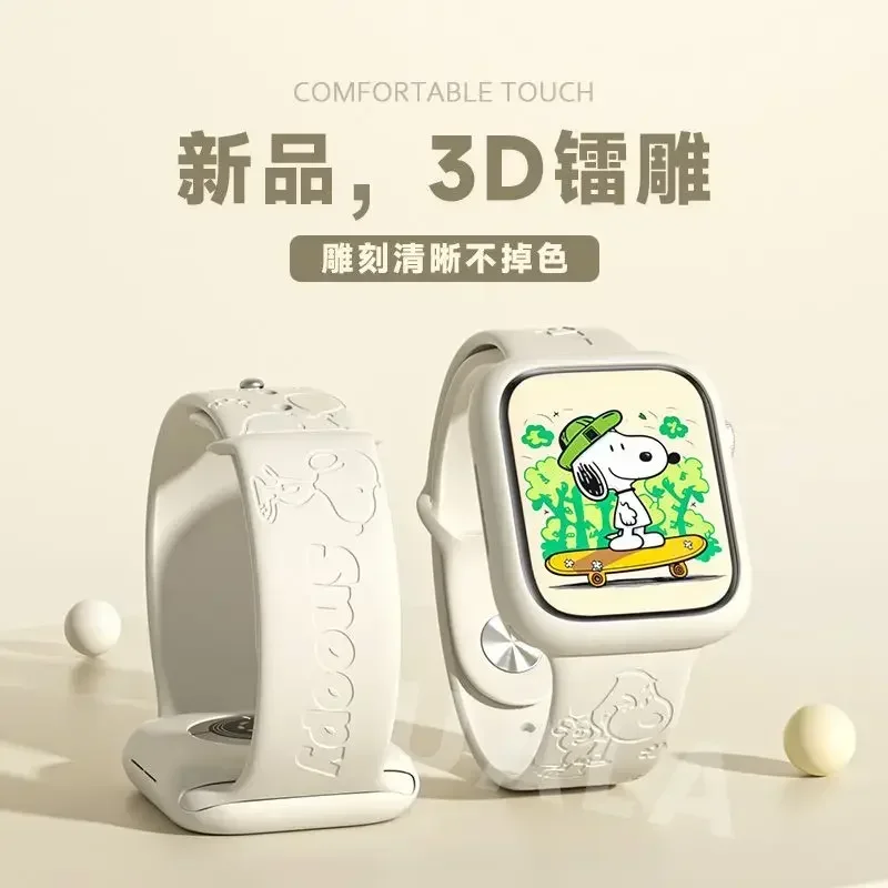 Snoopy iwatch8 watch with appl - Apple Watch Band avaliação e preço