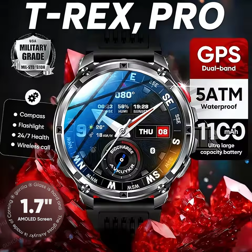 2026 New T-Rex3 Pro 1100mAh Ba - Heart Rate Gps Watch avaliação e preço