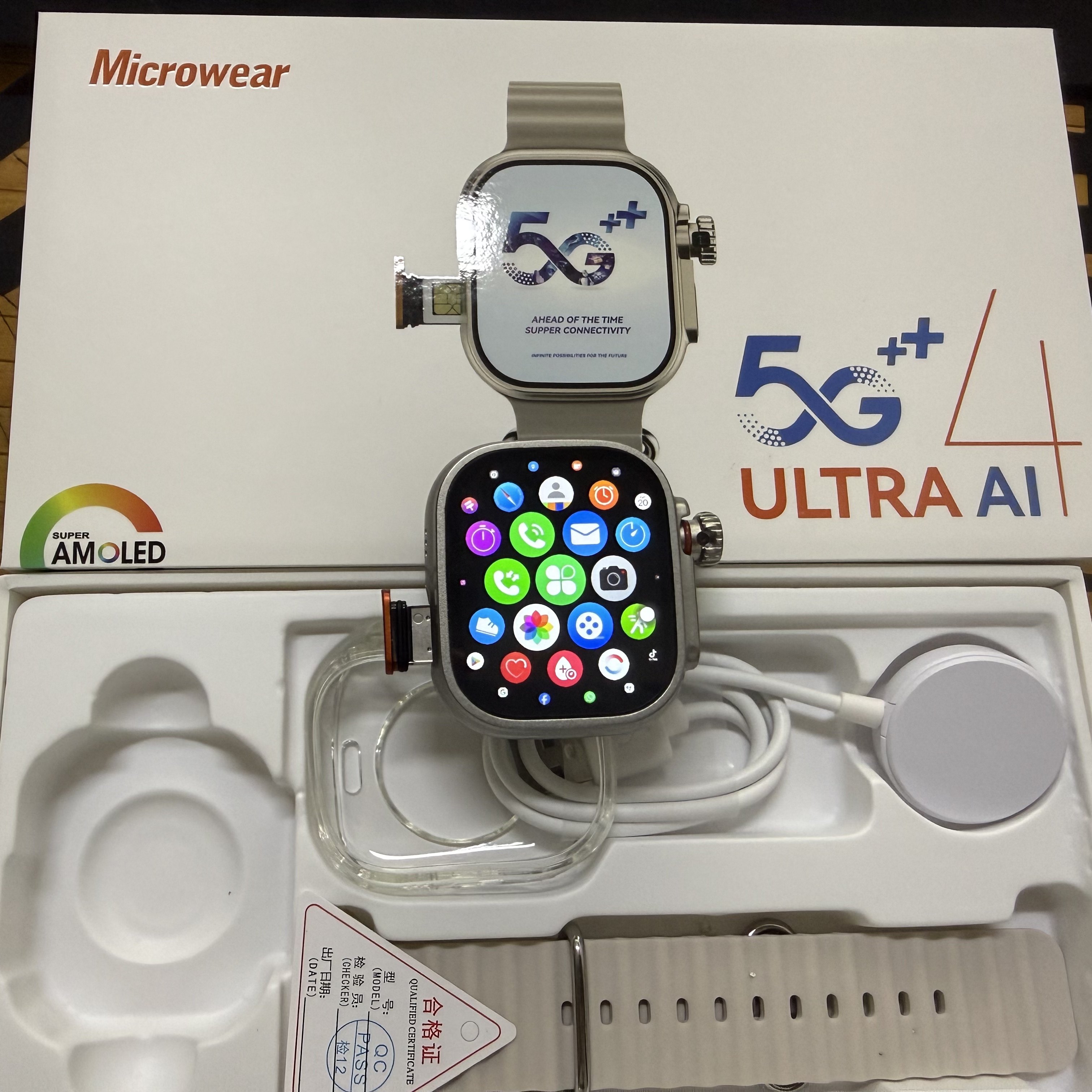 Microwear Ultra Ai4 Smartwatch - Heart Rate Gps Watch avaliação e preço