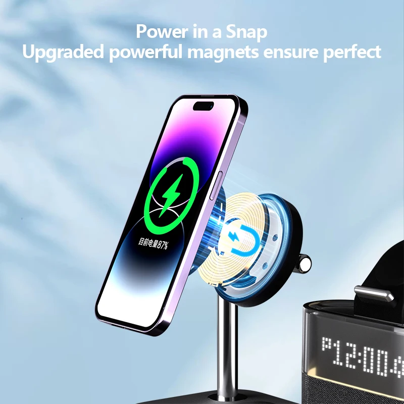 New 5 In 1 Wireless Charger St - Smartwatch New Watches avaliação e preço