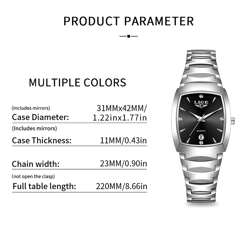 LIGE Watch women Business Luxu - Ladies Fashion Watch avaliação e preço