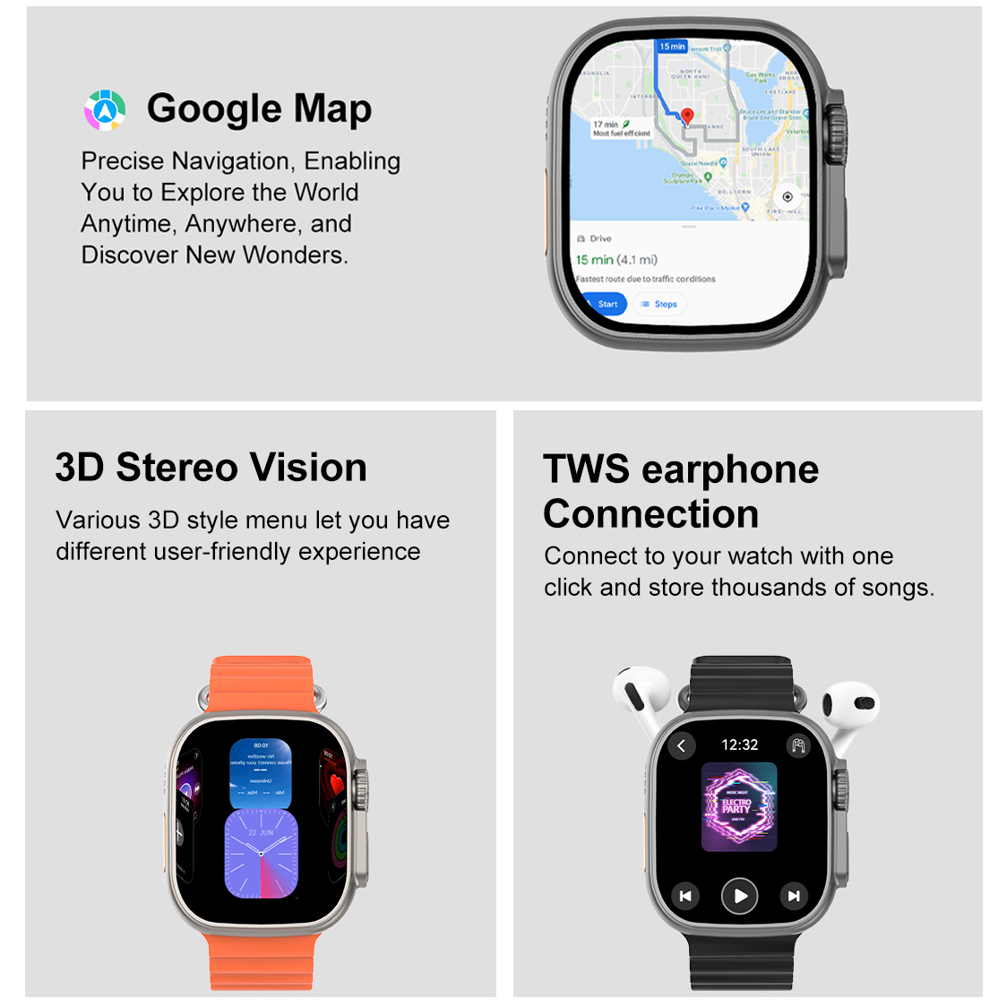 2026 New DT Ultra 3 Smart Watc - Heart Rate Gps Watch avaliação e preço
