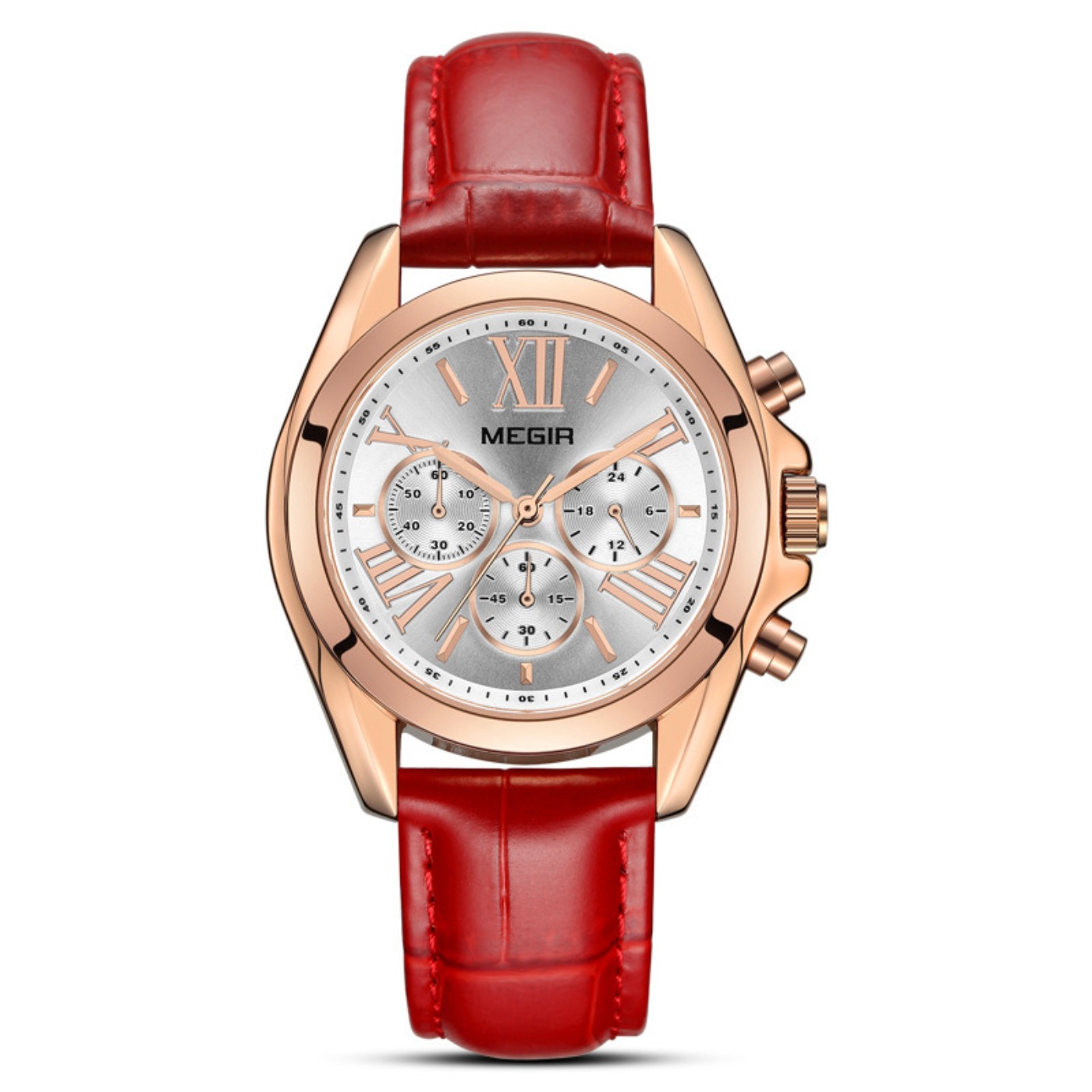 MEGIR New Luxury Leather Watch - Ladies Fashion Watch avaliação e preço