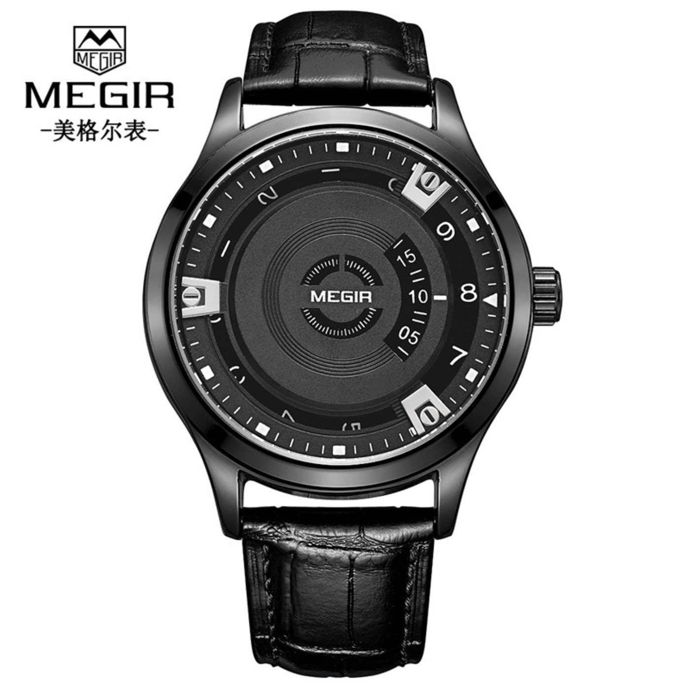 MEGIR Men Watches Luxury Leath - Leather Watch Strap avaliação e preço