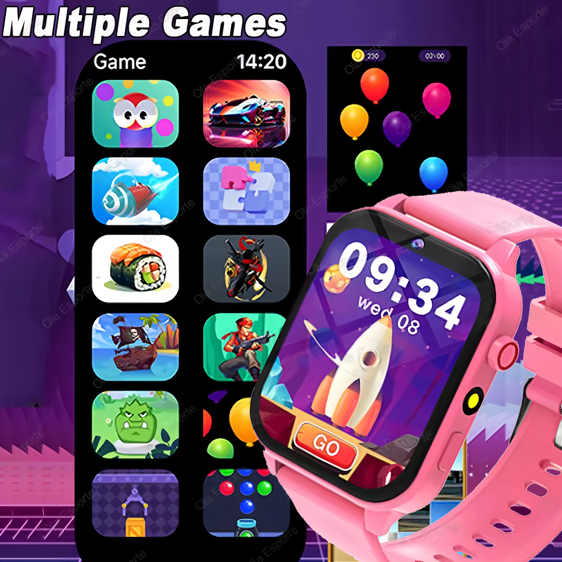 100+ Game SmartWatch Kid Child - Smartwatch Watches For Kid Girl avaliação e preço
