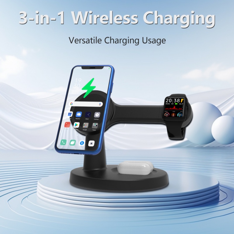 New 3-in-1 magnetic wireless c - Smartwatch New Watches avaliação e preço