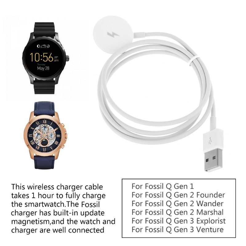 USB Watch Charger Adapter Smar - Fossil Watches Smartwatch Gen 3 avaliação e preço