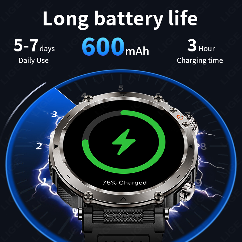 New Military Outdoor Smartwatc - Smartwatch New Watches avaliação e preço